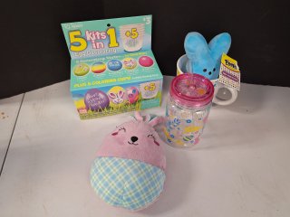 New egg decorating kit, gog toy, misc