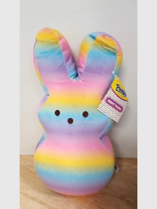 New Rainbow Squishmallow Easter Bunny Plush, 16 inch
