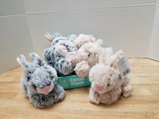 New plush bunnies, 6 total, each 8 inch 