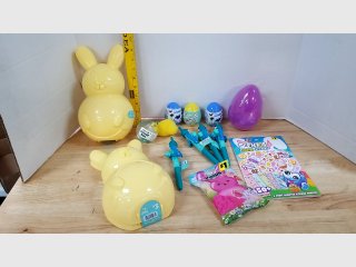 Easter Bunny containers & Egg Basket Lot