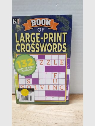 New Large-Print Crossword Puzzle Book 132 Puzzles