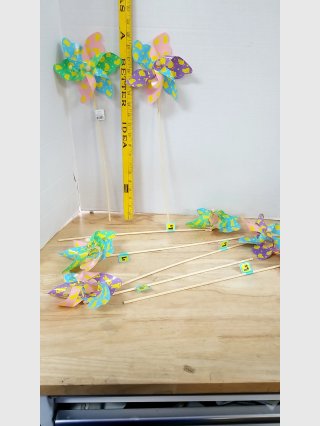 Multicolor Pinwheels (Lot of 8)