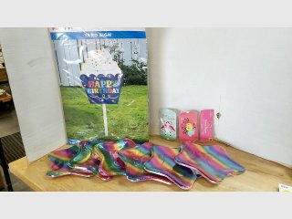 Birthday Cupcake Yard Sign & Party Supplies
