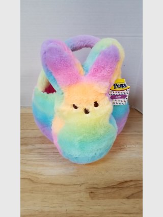 Peeps Bunny Basket Plush 15 x 12 x 10 inch