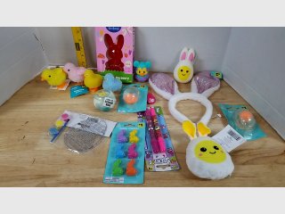 Easter Bunny Plush Toys & Eggs Lot
