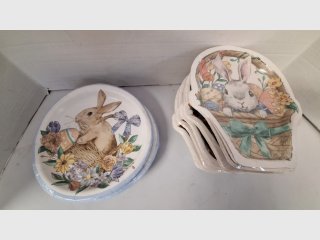 Easter Bunny Plates and Baskets