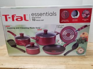 New T-fal essentials Nonstick 10 piece set
