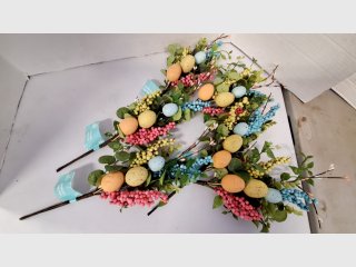 Colorful Easter Egg Wreath