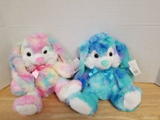New plush rabbits each approx 12 inch tall 