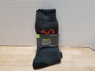 2 new pairs mens crew socks size 6-12