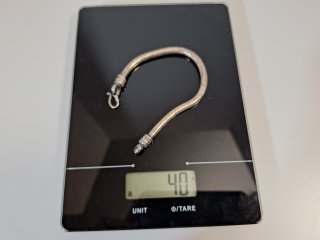 Sterling silver bracelet, 8 inch, weighs 40 grams