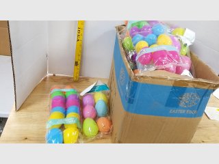 Bulk Plastic Easter Eggs in Box