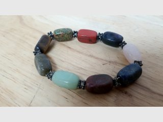 Multicolor Stone Beaded Bracelet