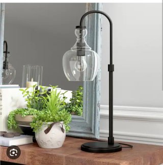 New metal Veronica Arc table lamp, $76 retail