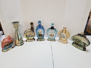 Empty decanters 