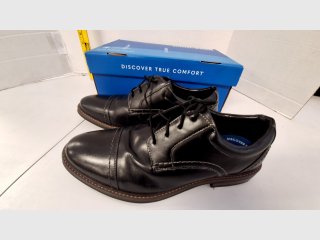 Men\'s Dr. Scholl\'s Black Leather Dress Shoes