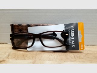 Essentials Brown Reading Glasses 2.00