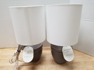 New table lamps each approx 15 inches tall 