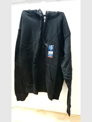 New Black Zip-Up hoodie mens small 