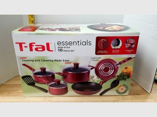 T-fal Essentials 10-Piece Non-Stick Cookware Set