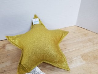 New glitter star pillow 16 by 15 inches