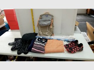 Lot of Clothing, Backpack, Shoes & Scarf