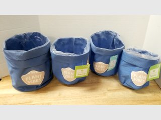 New Plant Vibes Fabric Plant Pots Set