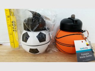 Soccer & Basketball Foldable Water Bottles