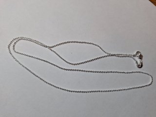 Sterling Silver Necklace, 20 inch long