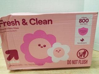 New full box baby wipes, 800 total 