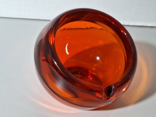 Vintage Viking Orb Ashtray, 3.5 x 3 inch