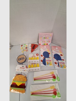 Ice Cream Party Decorations Lot