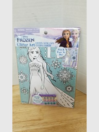 Frozen Glitter Art Stickers & Markers