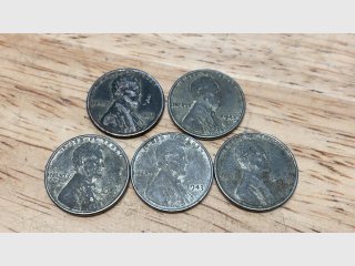 Steel Lincoln Wheat Pennies Lot