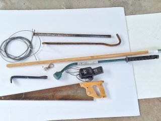 Tools, sprinkler, misc 