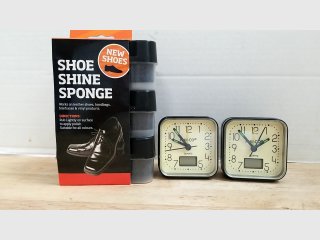 Shoe Shine Kit with Clocks