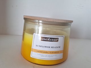 Sunflower Meadow scented candle, 15 ounce
