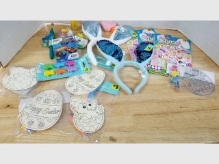 Easter Bunny Crafts & Toys Lot