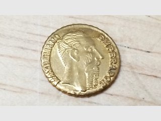 1865 Mexican gold token
