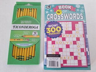 Pencils and Crossword book 