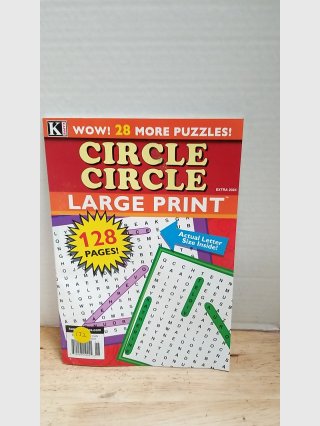 Kapp Circle Circle Large Print Puzzle Book 128 Pag