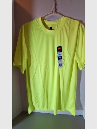 Hi-Vis Yellow Gildan T-Shirt Medium