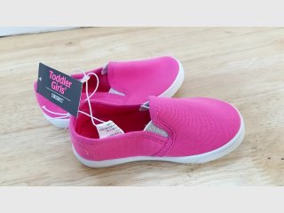 Pink Toddler Girls Slip-On Shoes size 8