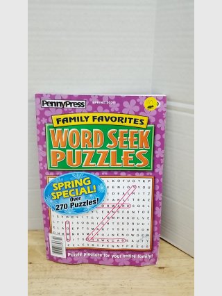 Penny Press Family Favorites Word Seek Puzzles