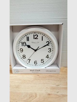 New Mainstays Sterling & Noble Wall Clock
