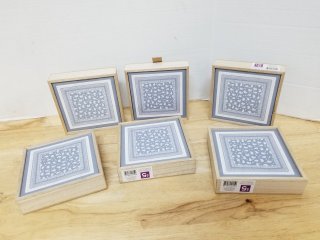 New wall hangings each approx 7 by 7 by 2 inch 
