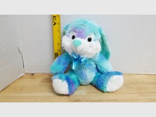 Plush Blue Bunny with Bow