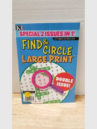 New Find & Circle Large Print Word Search Magazines