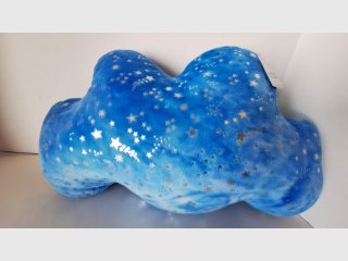 Blue Starry Cloud Plush Pillow