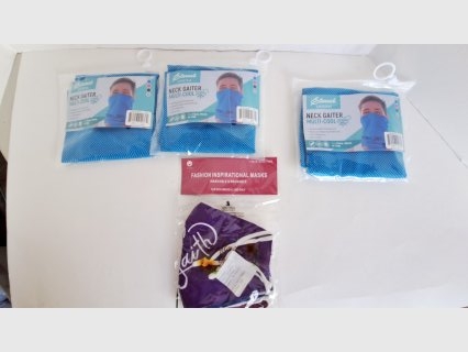 Faith Mask and Cooling Neck Gaiters Lot